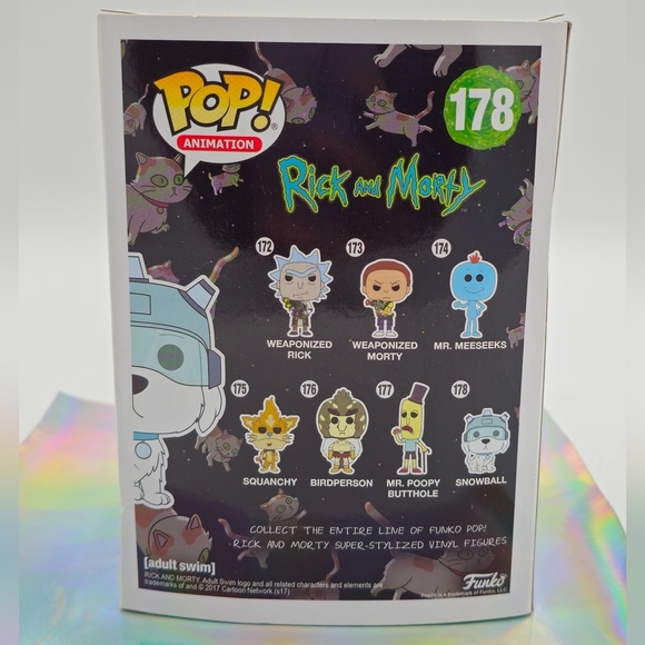 Funko POP! Rick and Morty Snowball #178 Vinyl Figure - Picture 4 of 6